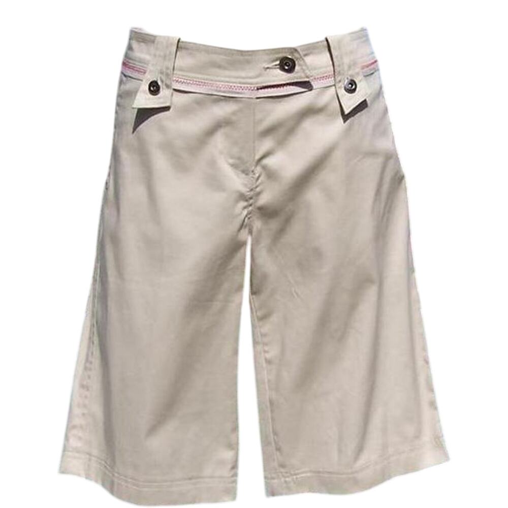 Cache Beige Self Belt Walking Bermuda City Short Pant New Stretch NWT $88